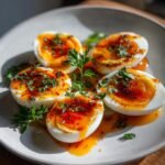 Perfect Jammy Eggs with Spicy Chili Butter
