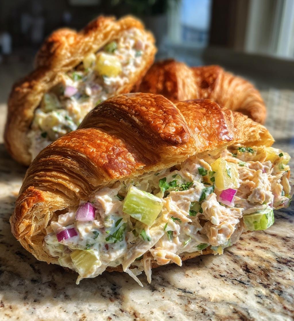Pineapple Chicken Salad Croissants