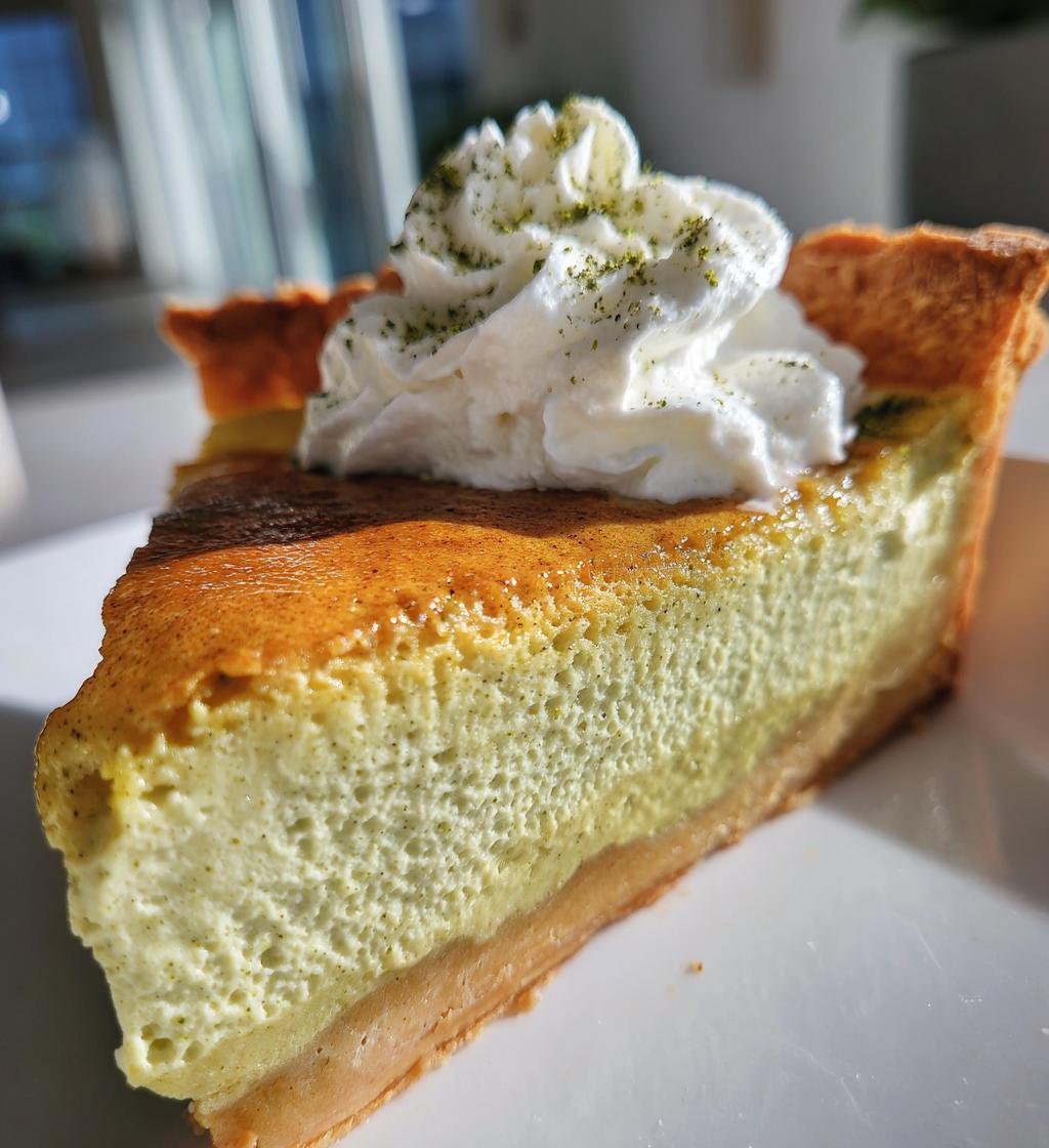 Pistachio Custard Pie - detail 1