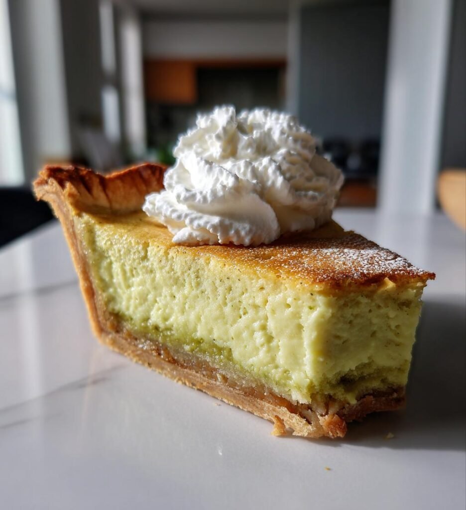 Pistachio Custard Pie