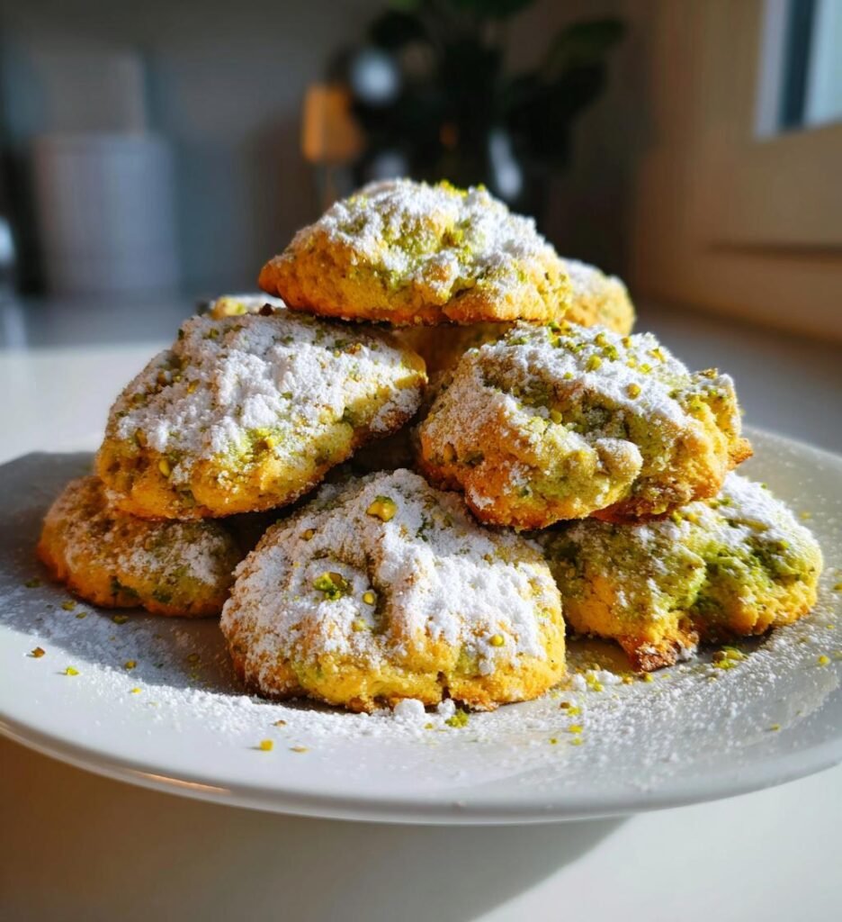 Pistachio Wedding Cookies