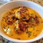 Pumpkin Chicken Meatballs in Sage Cream Sauce