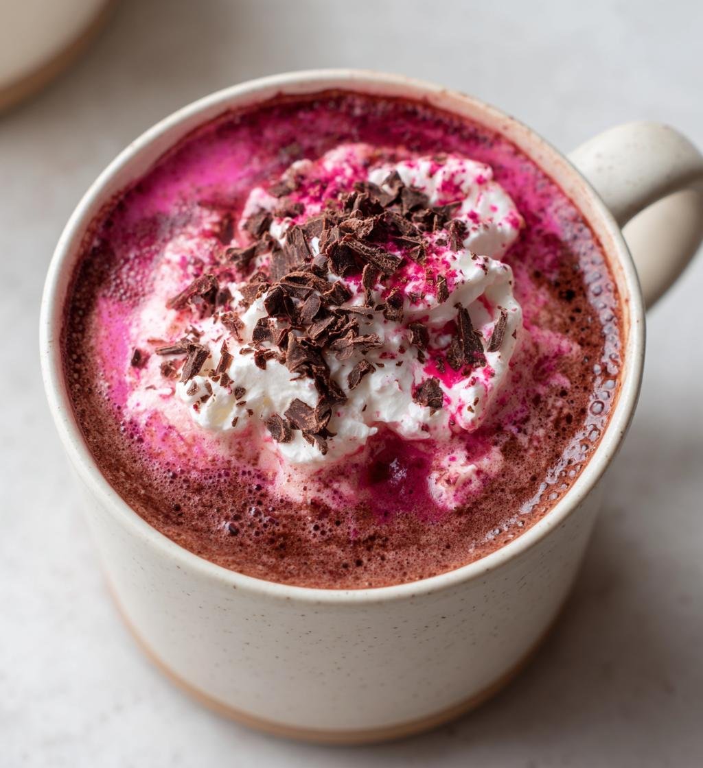 Raspberry Hot Chocolate - detail 1