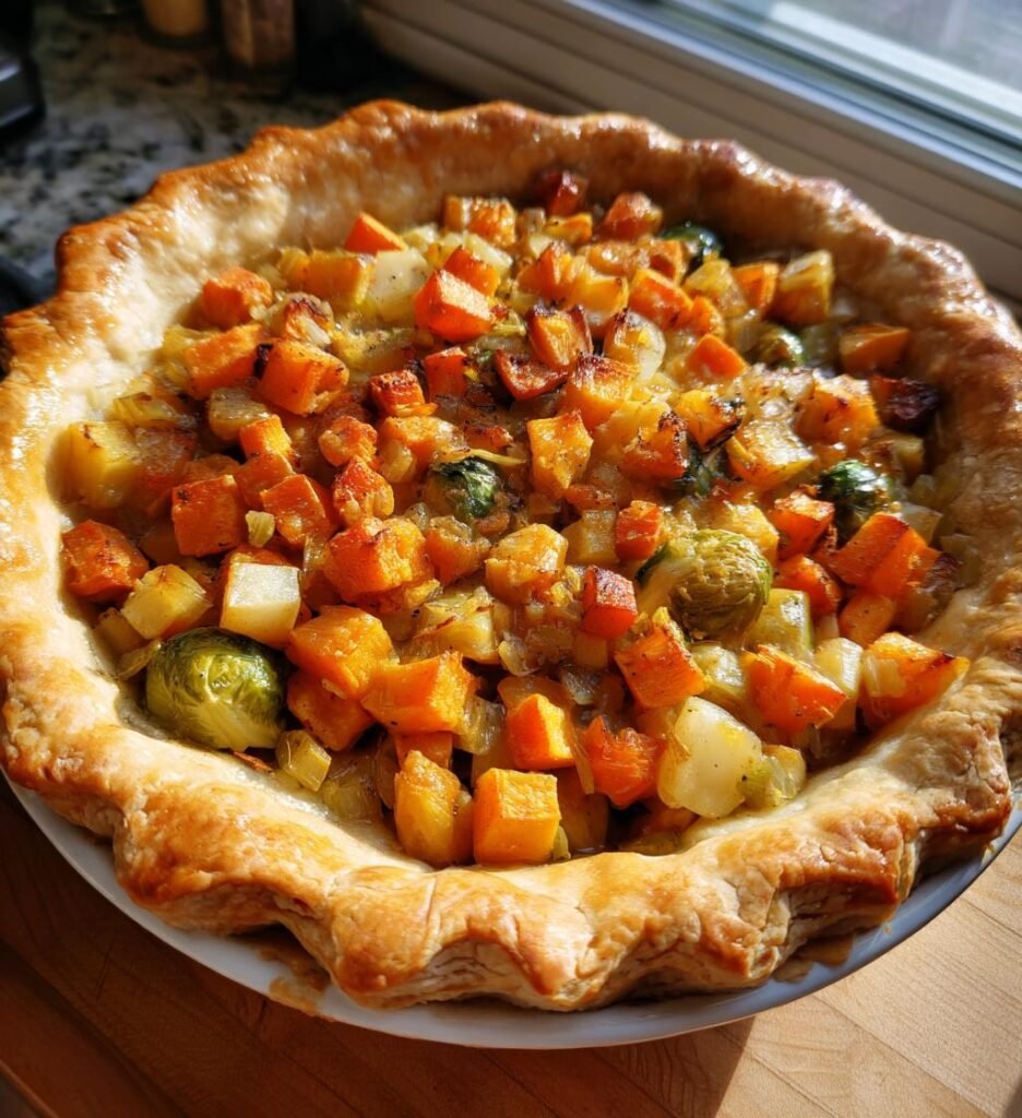 Roasted Autumn Vegetable Pot Pies