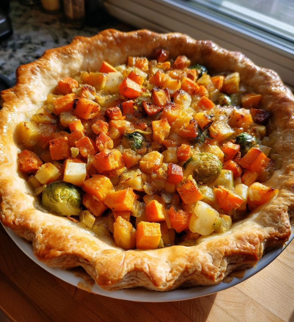 Roasted Autumn Vegetable Pot Pies