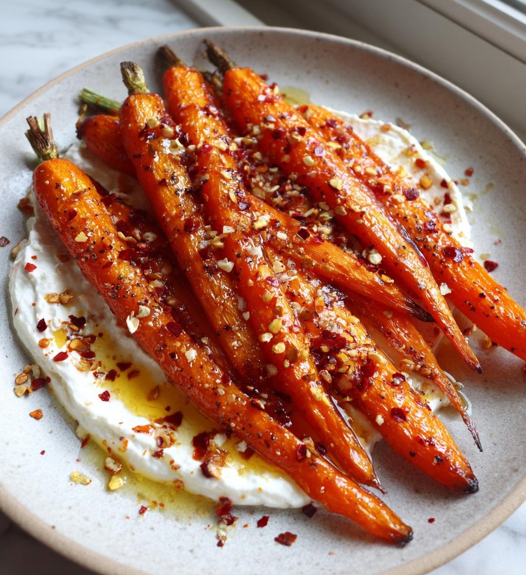 Roasted Carrots with Whipped Ricotta and Hot Honey - detail 1
