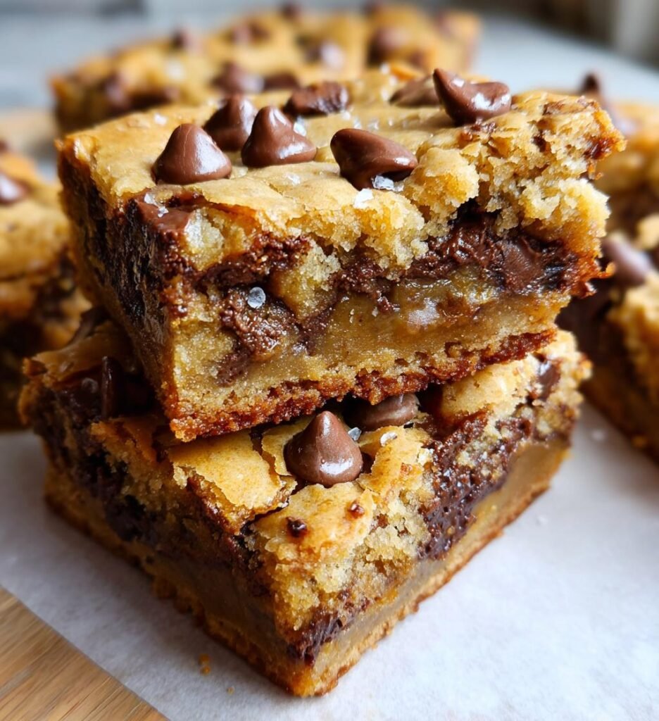 Salted Caramel Chocolate Sugar Cookie Bars
