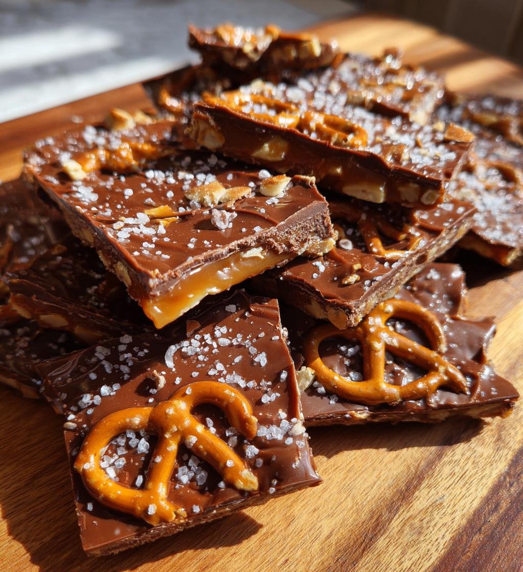 Salted Caramel Pretzel Bark - detail 1