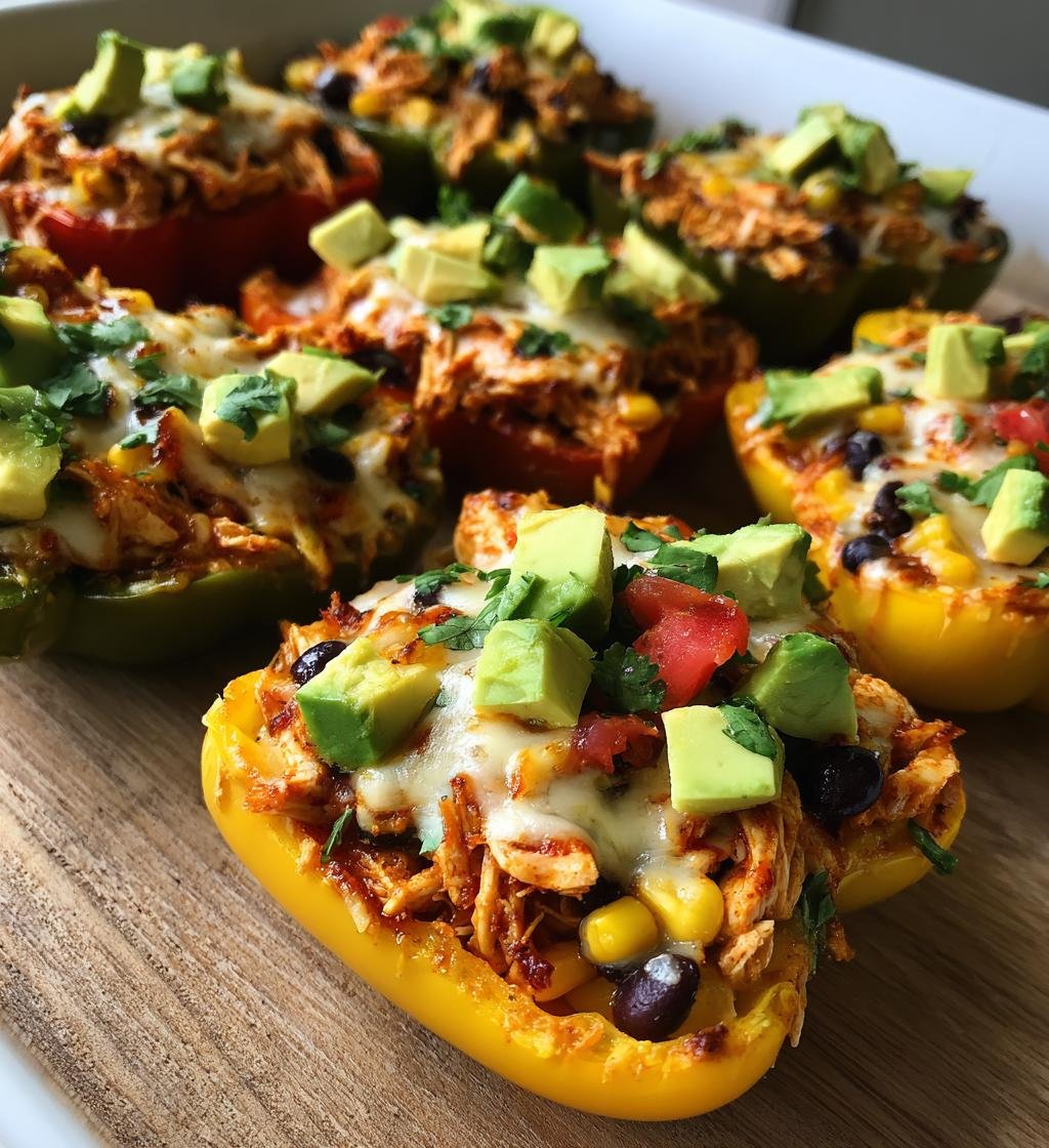 Skinny Bell Pepper Nacho Boats - detail 1