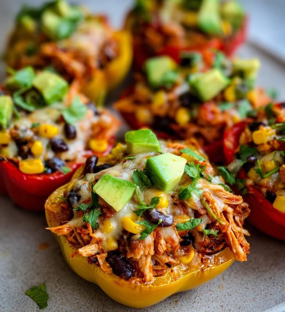 Skinny Bell Pepper Nacho Boats