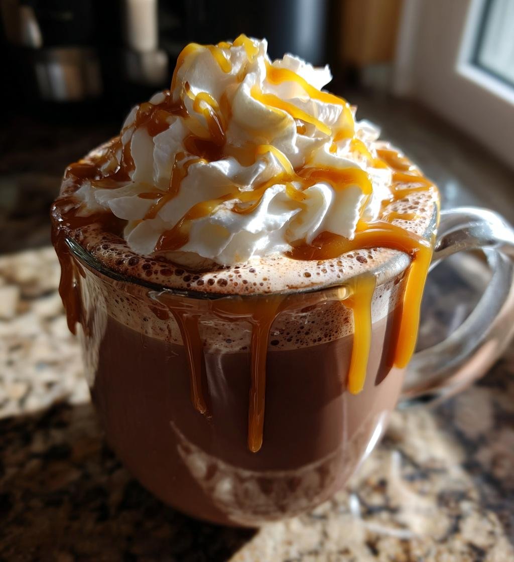 Slow Cooker Caramel Hot Chocolate