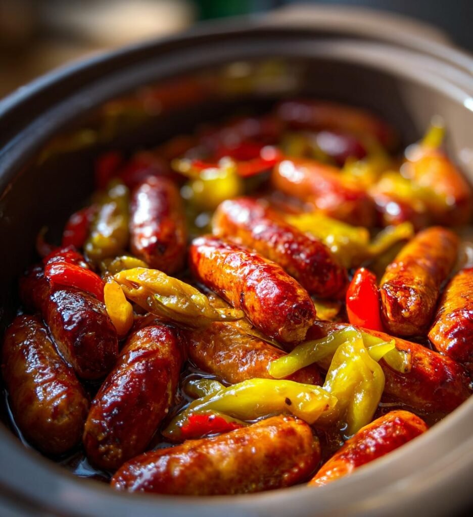 Slow Cooker Mississippi Mini Sausages