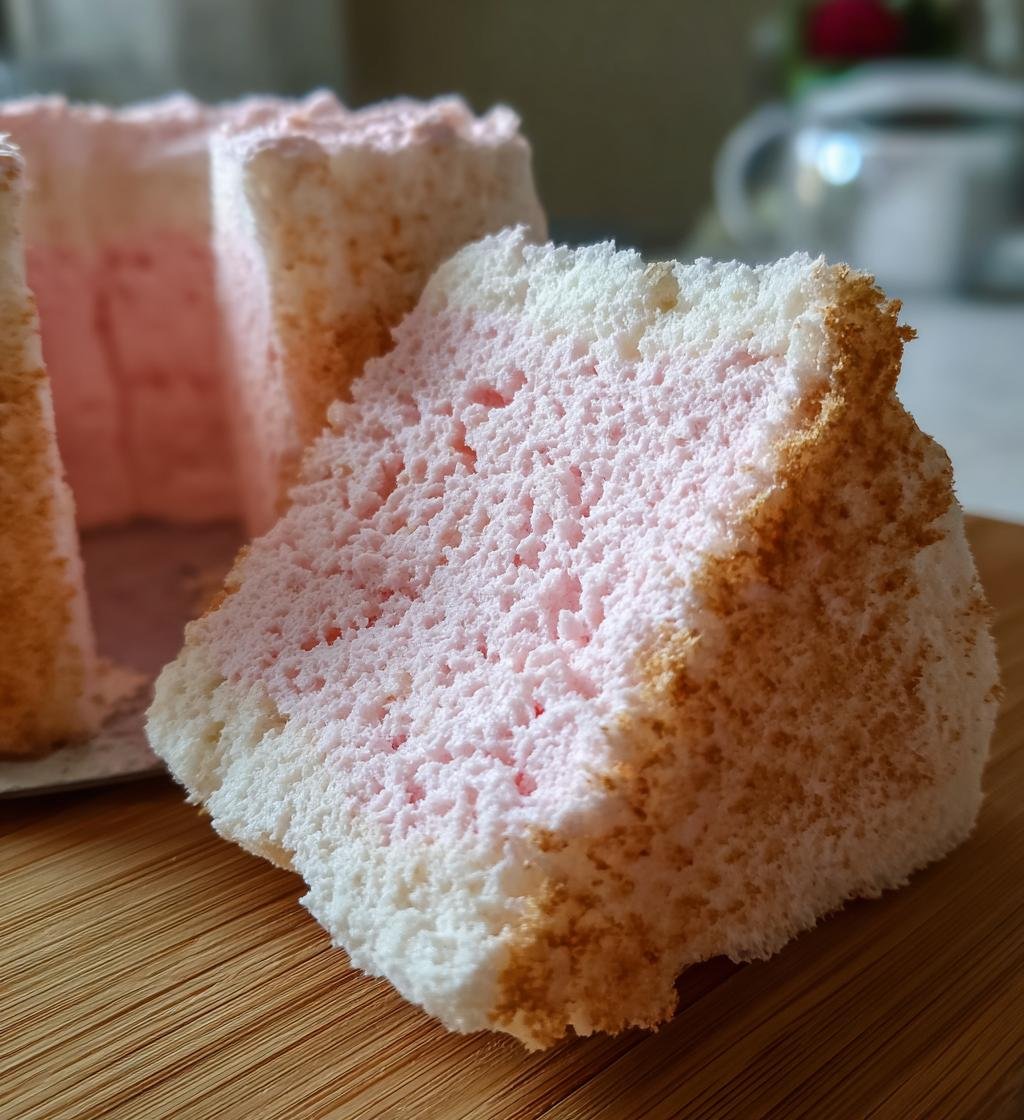 Soft Pink Angel Food Cake - detail 1