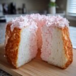 Soft Pink Angel Food Cake