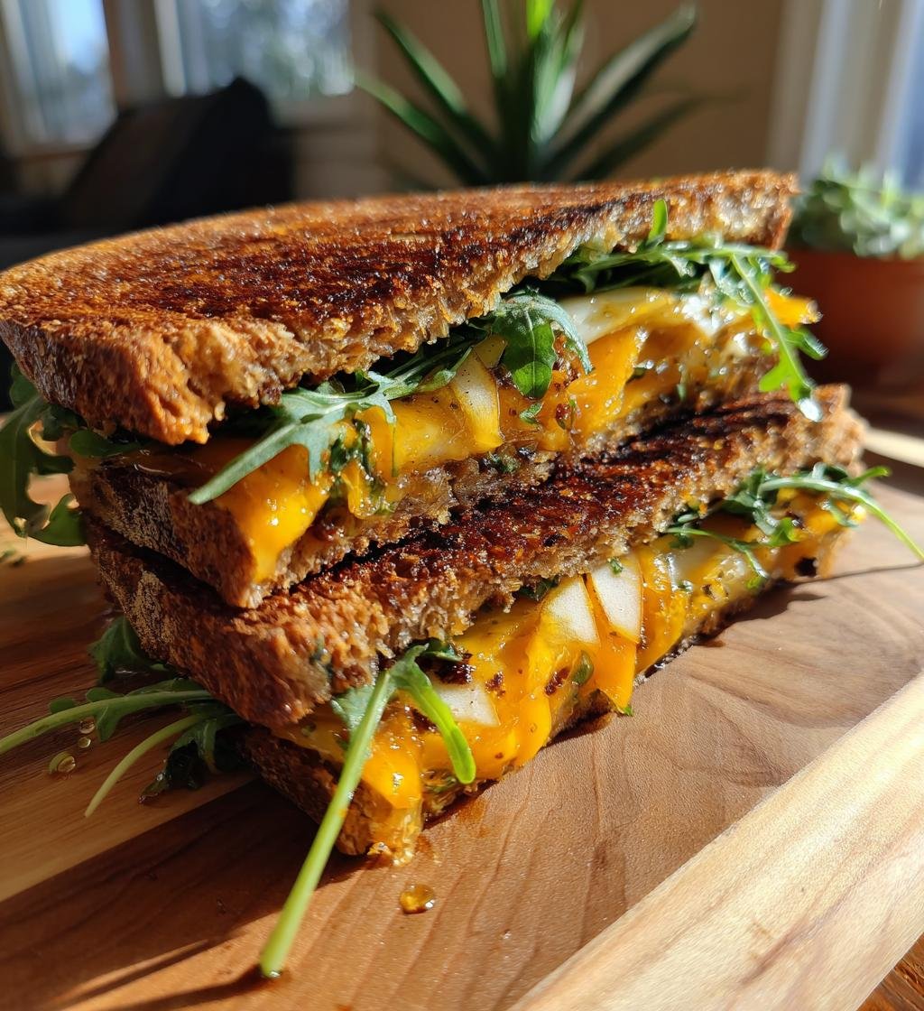 Spicy Cheddar & Apple Fall Veggie Sandwich - detail 1
