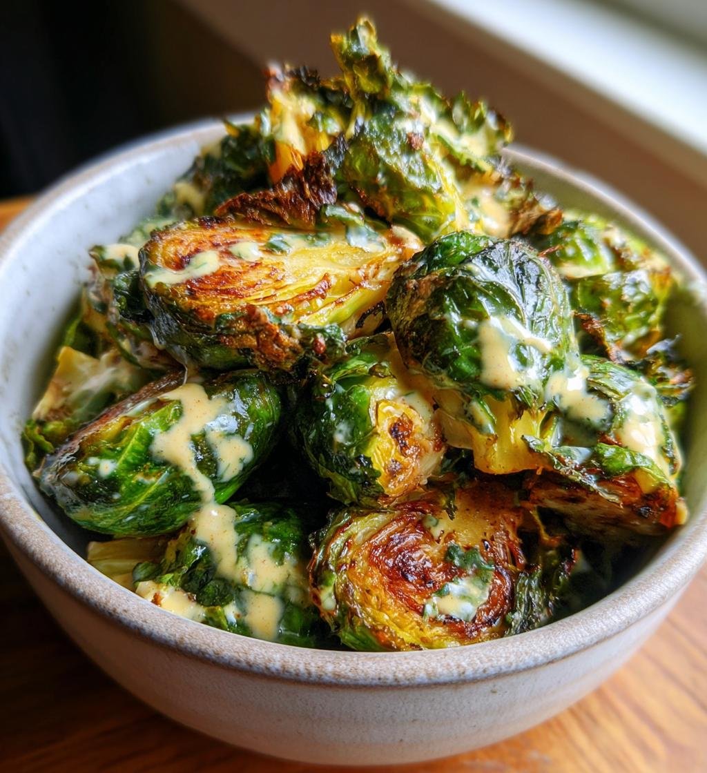 Tahini-Caesar Roasted Brussels Sprouts - detail 1