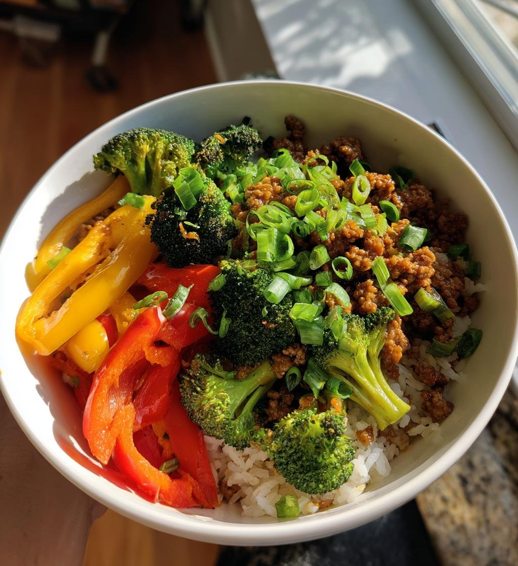 Teriyaki Ground Turkey Bowl - detail 1
