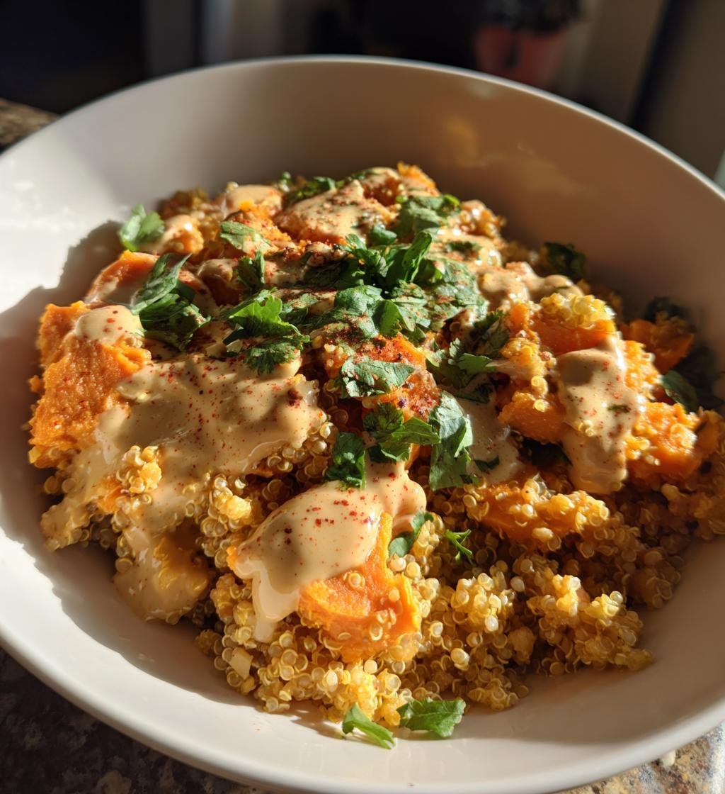 Thai Peanut Sweet Potato Bowl - detail 1