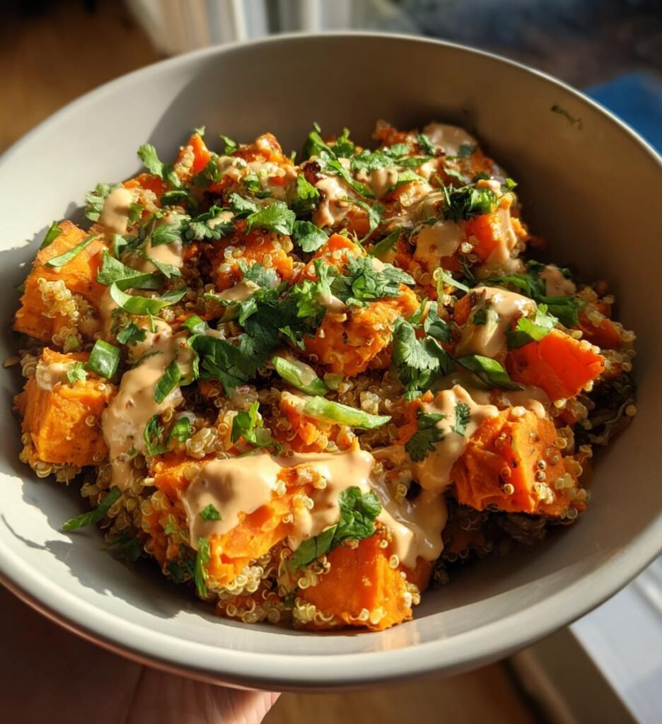 Thai Peanut Sweet Potato Bowl