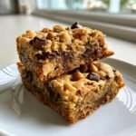 Triple Peanut Butter Monster Cookie Bars