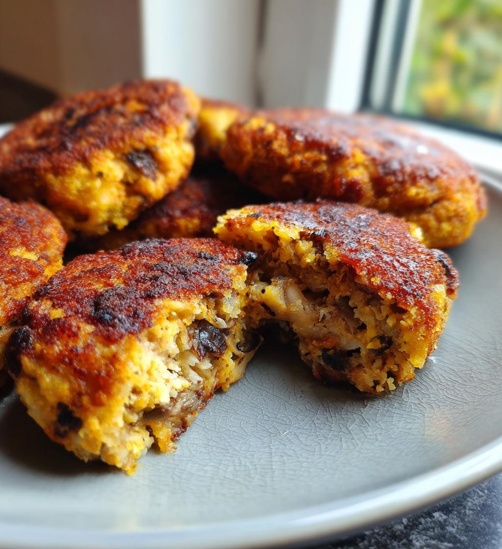 Vegan Mushroom-Stuffed Potato Cakes - detail 1