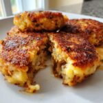 Vegan Mushroom-Stuffed Potato Cakes