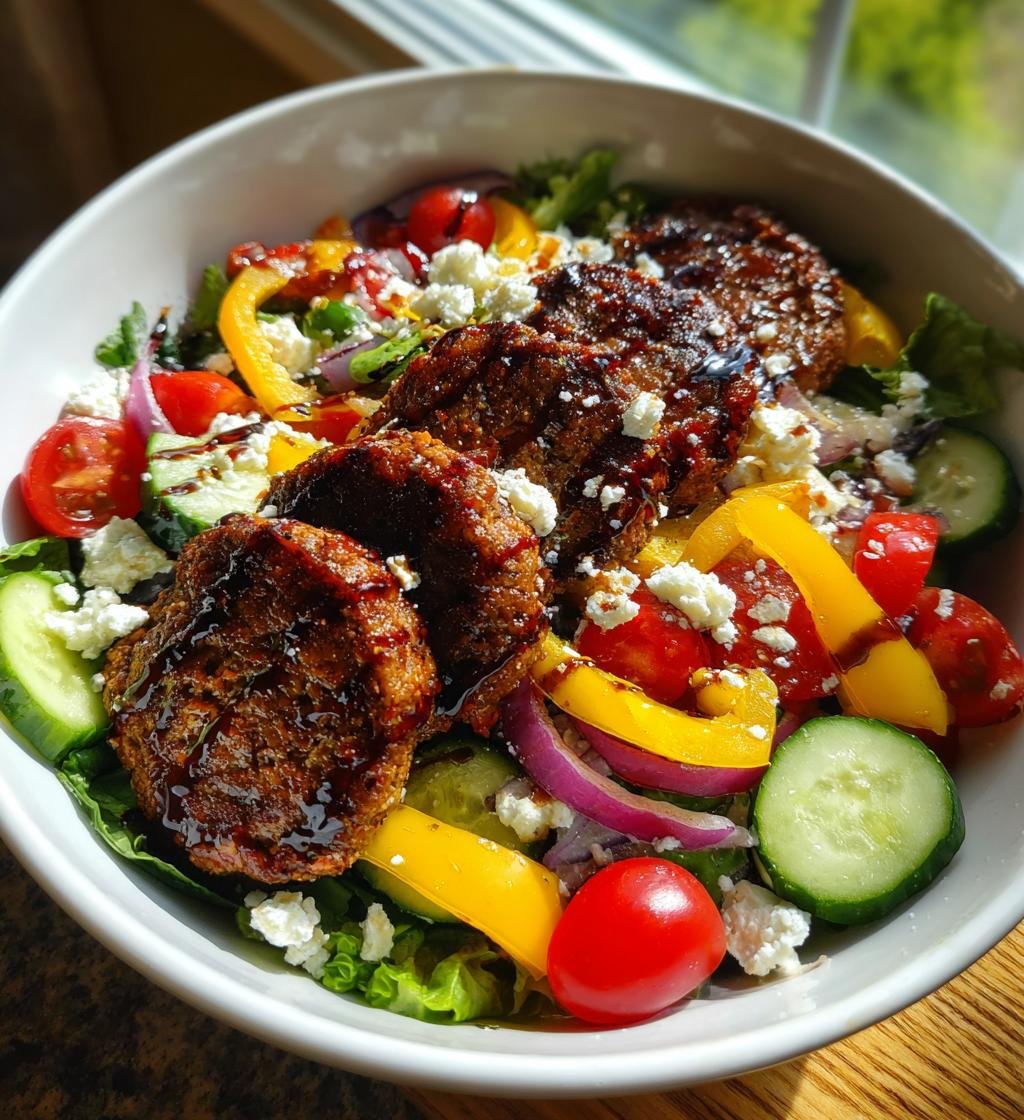 Veggie Burger Salad - detail 1