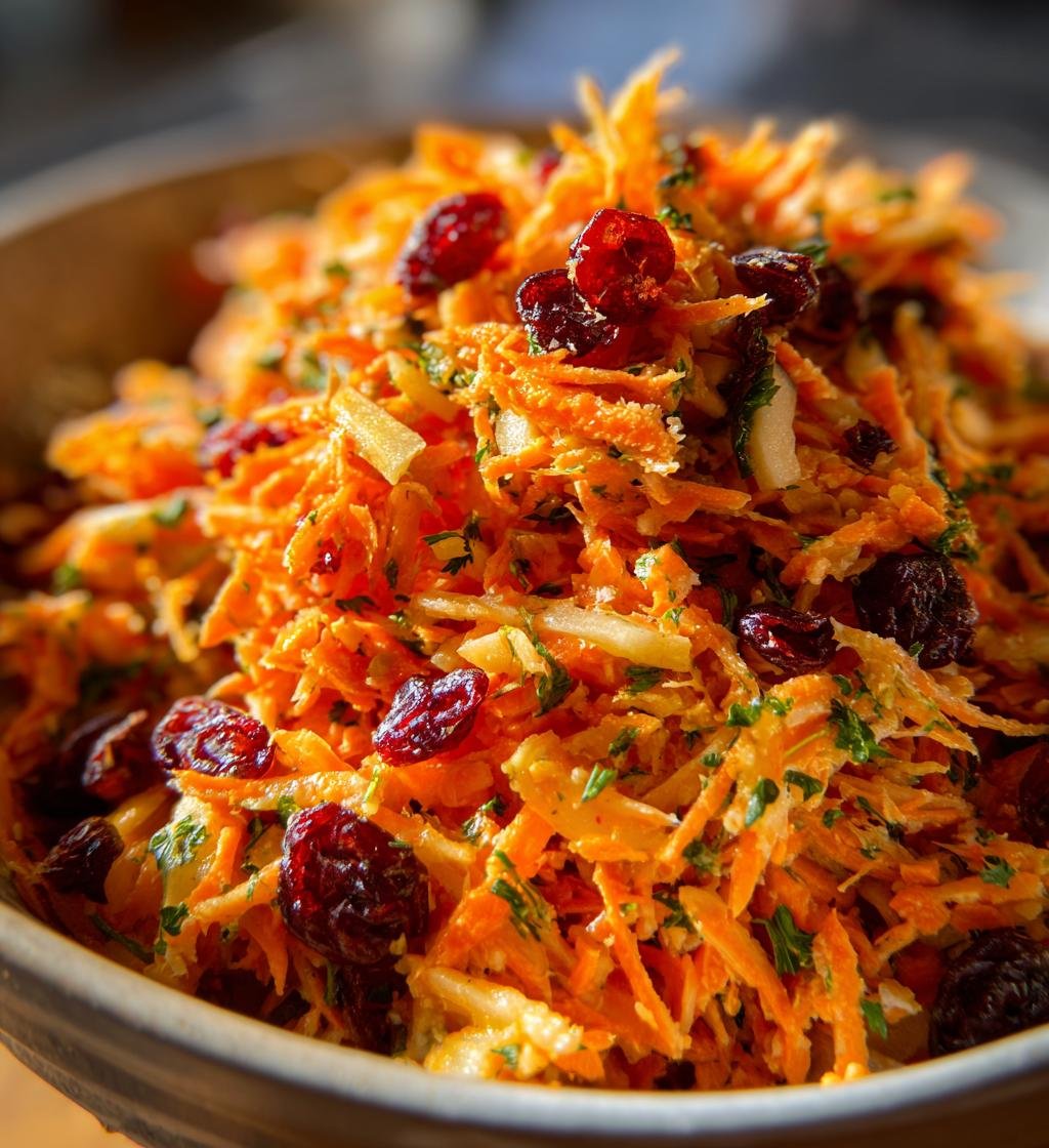 Vibrant Apple Cranberry Carrot Salad - detail 1