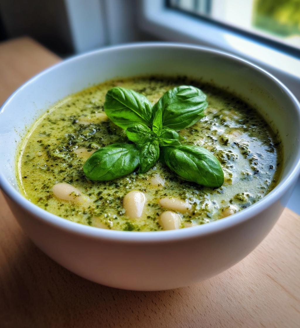 White Bean Pesto Soup - detail 1