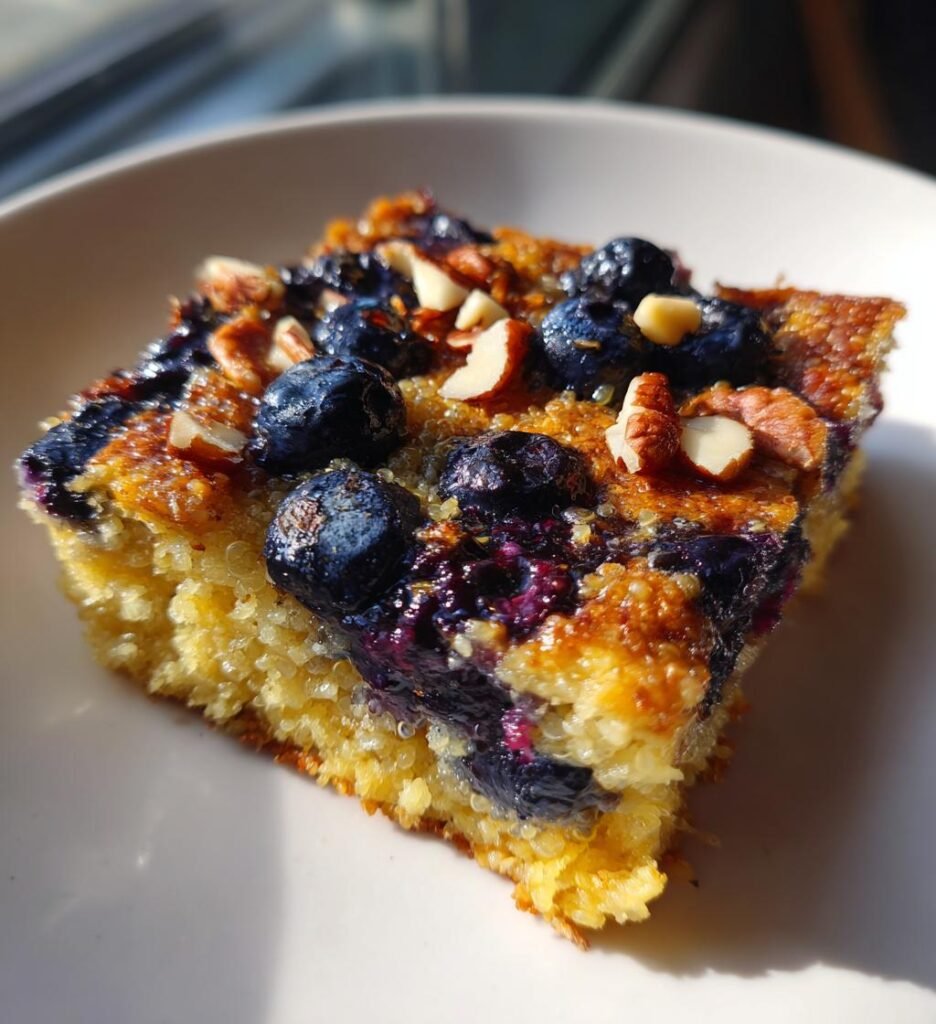 Wholesome Blueberry Quinoa Breakfast Bake