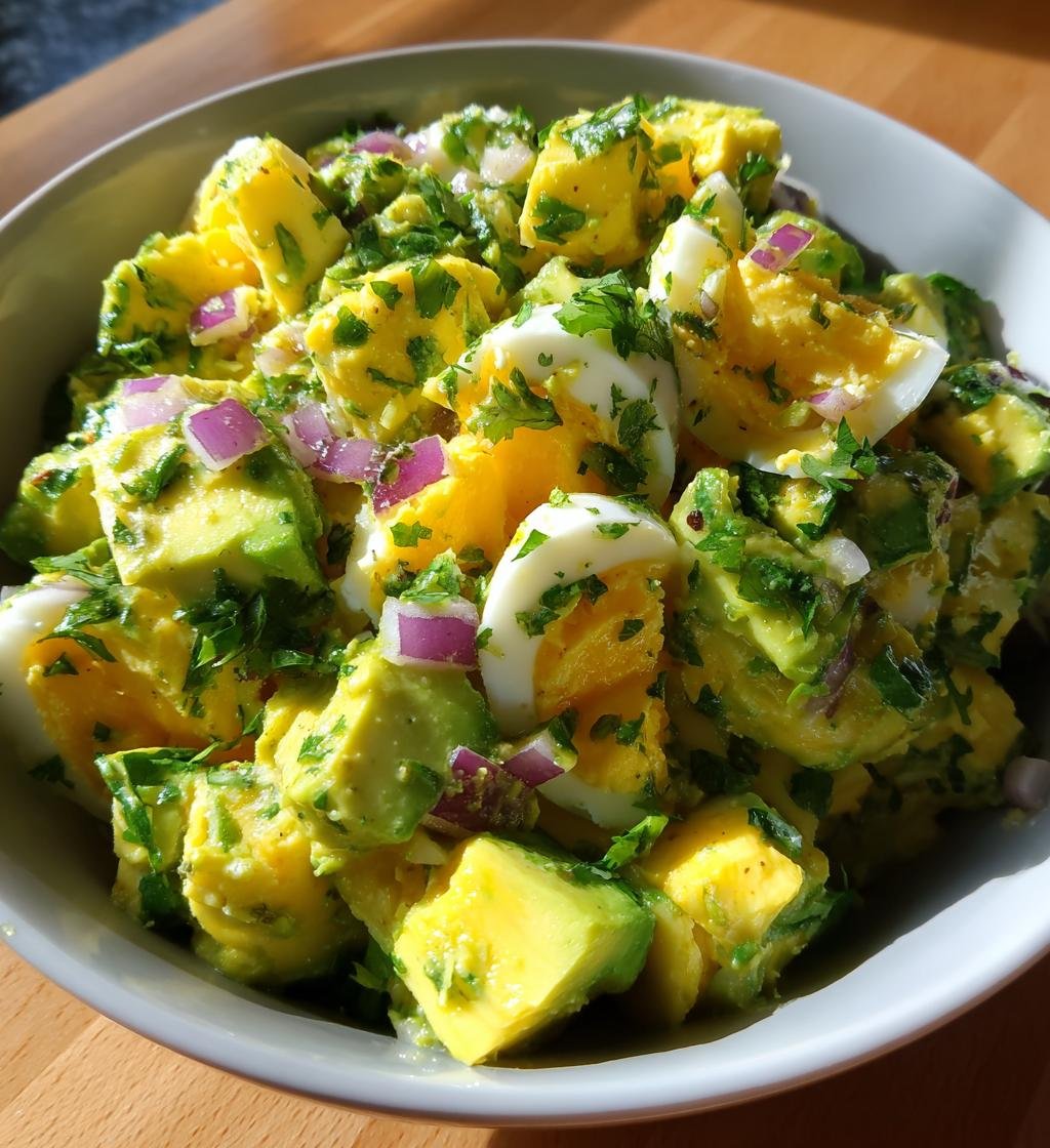 Workout Egg Avocado Salad - detail 1