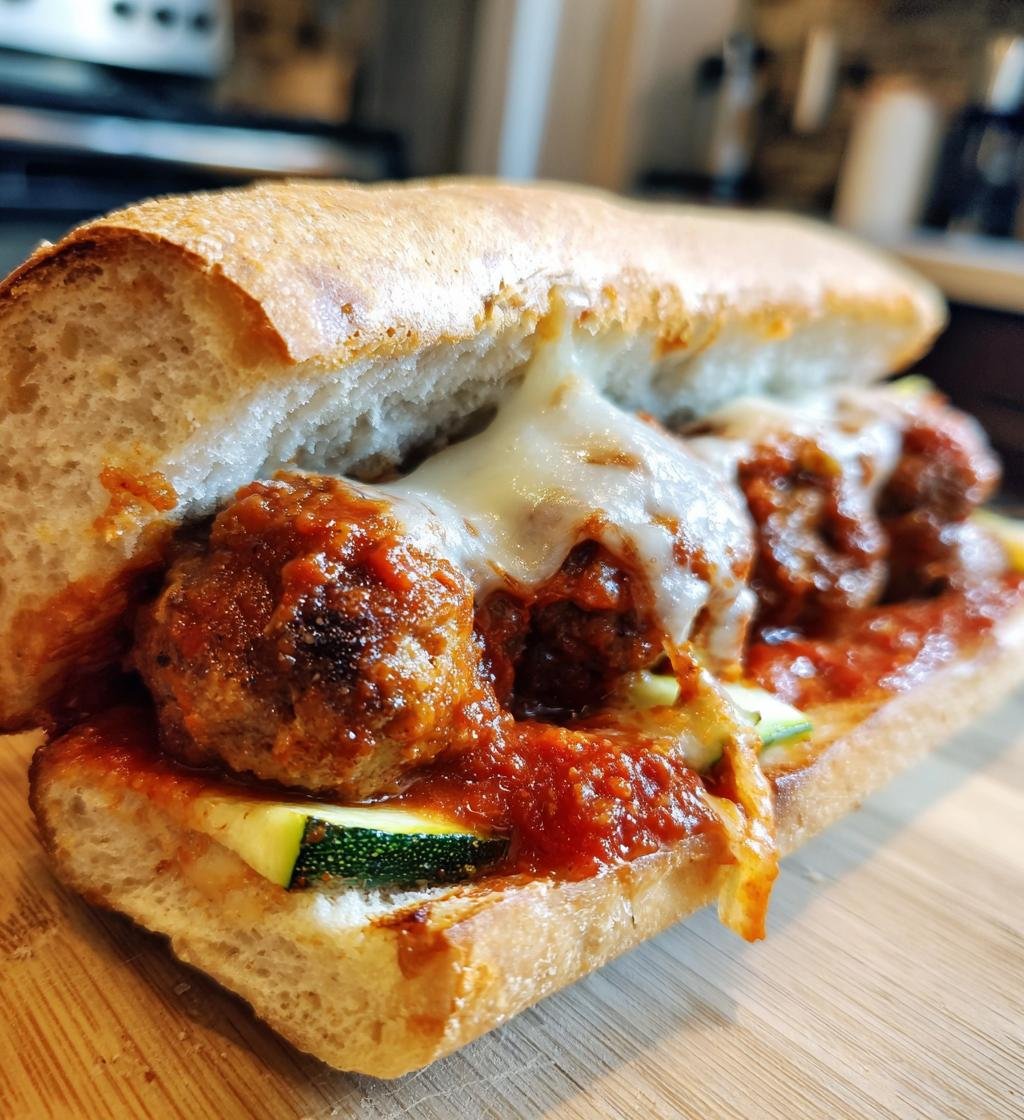 Zucchini Meatball Subs - detail 1